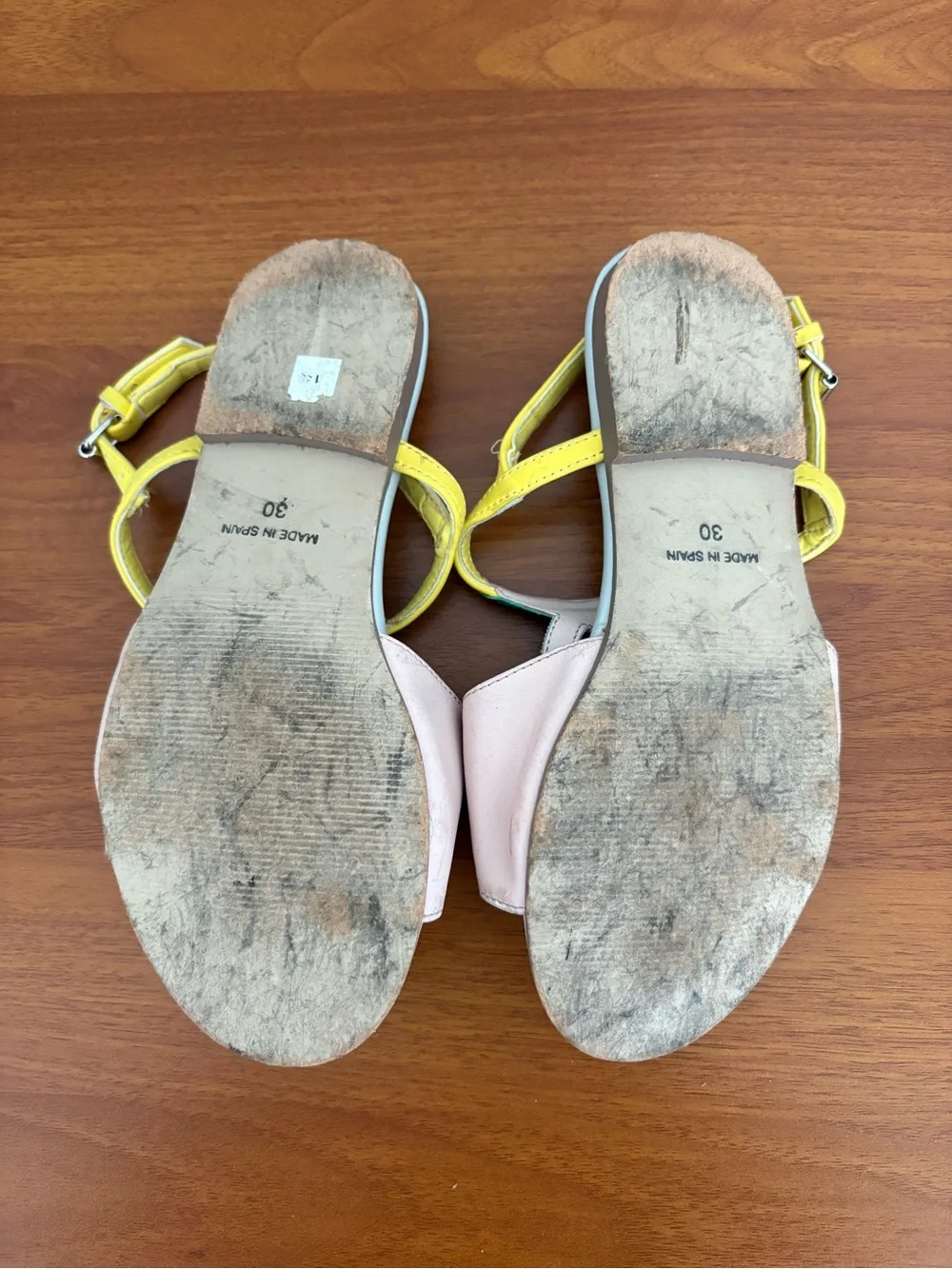 Stella McCartney Kids Multicolor Pom-Pom T-Strap Sandals